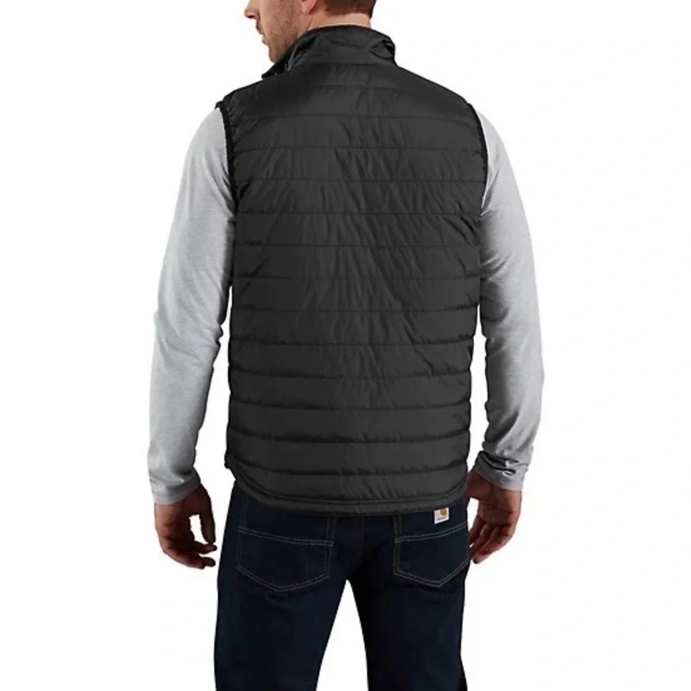 New Carhartt Rain Defender Insulated Vest Black XXL Relaxed Fit Cordura Workwear - Picture 3 of 9
